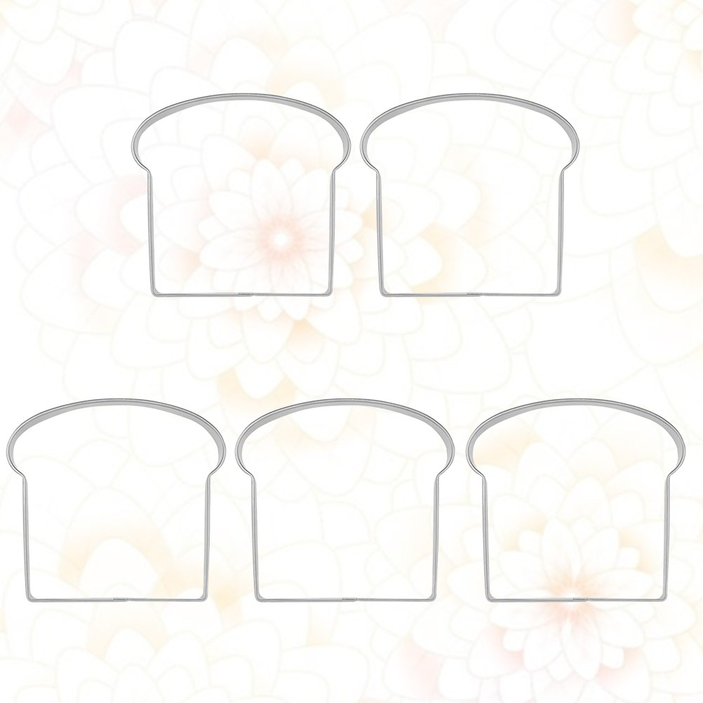 Baking Kitchen Diy - 토스트 모양 비스킷 몰드 5개 세트