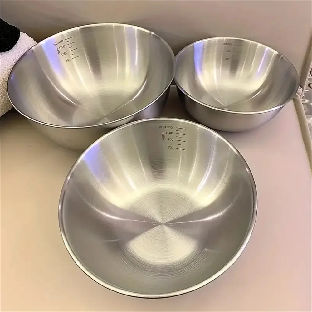 Baking Kitchen Set - 1-3 스테인리스 스틸 볼 세트(저울 포함)