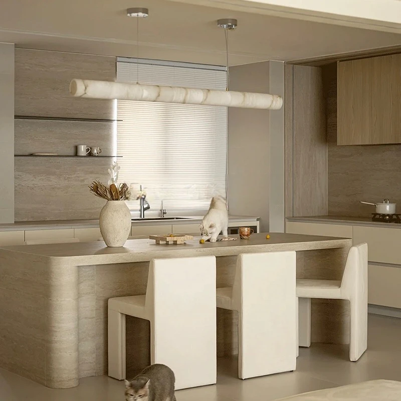 미니멀리스트 럭셔리 대리석 펜던트 조명 디밍 가능한 L - Kitchen Island Baking Table 리뷰 및 가격