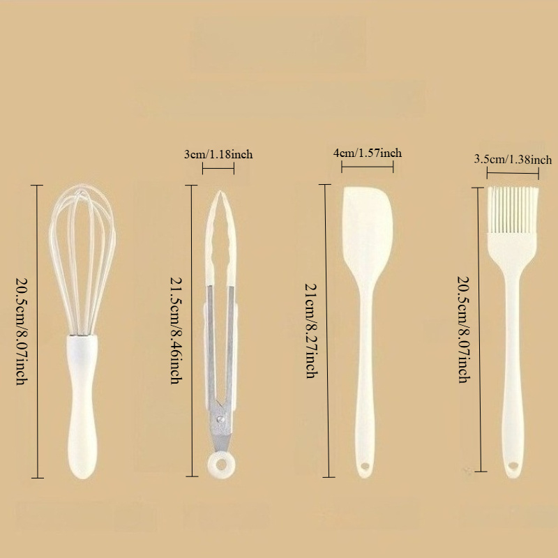 3/4pcs 베이킹 세트 식품 등급 실리콘 내열성 크림 - Kitchen Baking Set 리뷰 및 가격