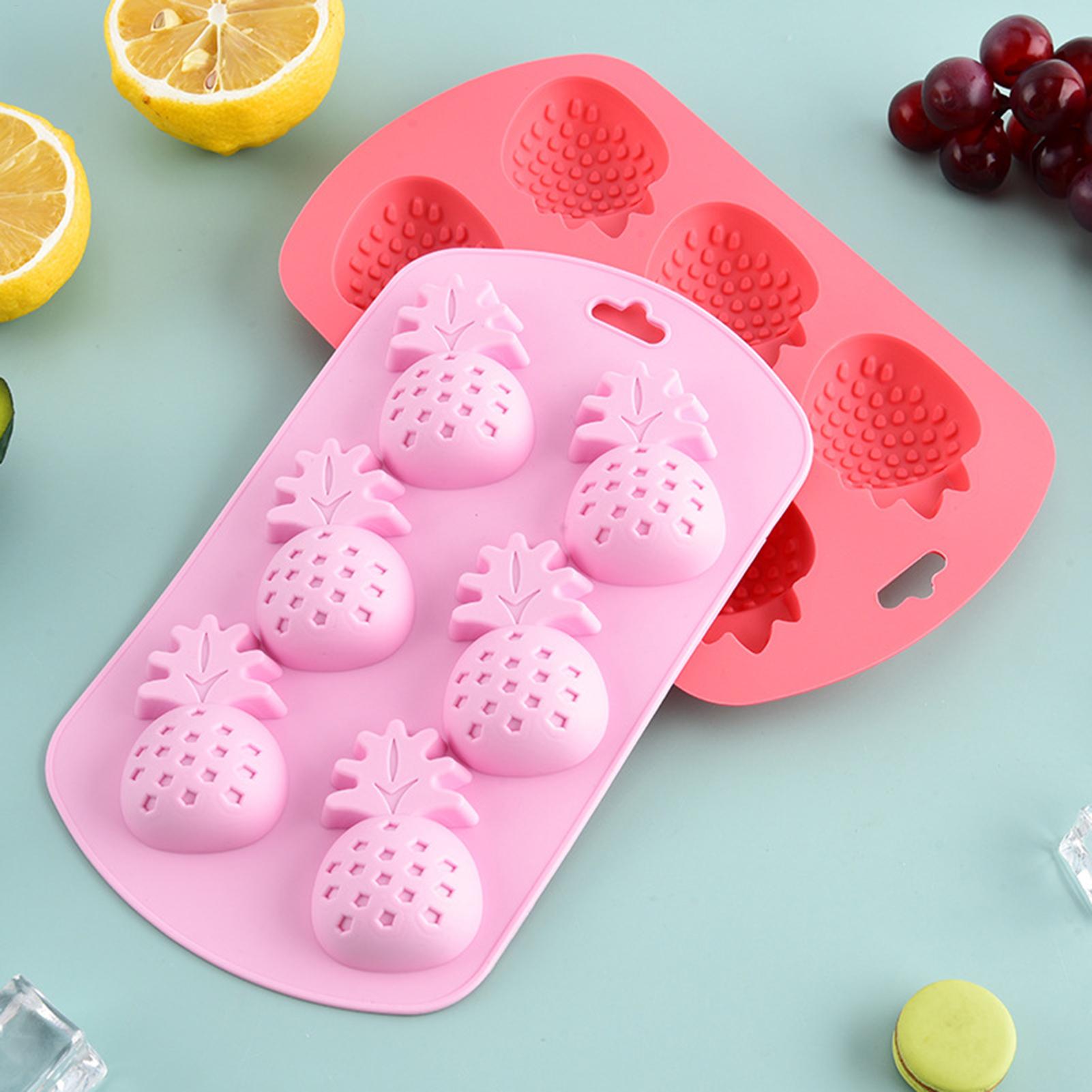 6구 과일 모양 실리콘 캔디 몰드 논스틱 재사용 가능  - Baking Kitchen Diy 리뷰 및 가격