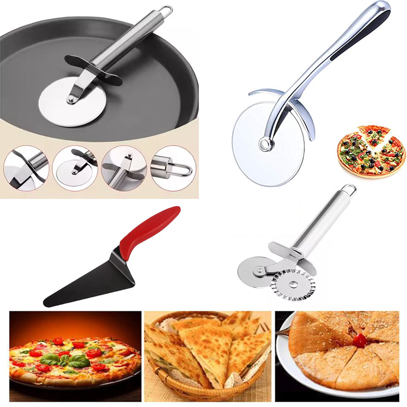 스테인레스 스틸 피자 커터 휠 및 케이크 서버 세트,  - Kitchen Baking Set 리뷰 및 가격