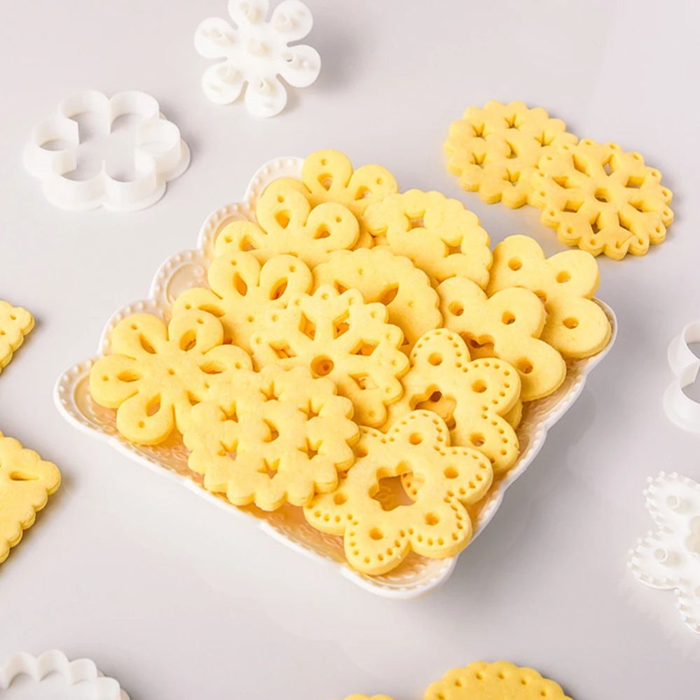 기하학적 패턴 속이 빈 쿠키 몰드 스탬프 샌드위치 잼  - Baking Kitchen Diy 리뷰 및 가격