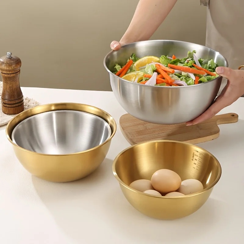 3개 스테인리스 스틸 믹싱 볼 세트, 믹싱, 반죽, 베 - Baking Kitchen Set 리뷰 및 가격
